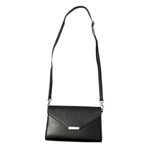 Save The Girls Small Black Vegan Faux Leather Phone Crossbody Wallet Purse